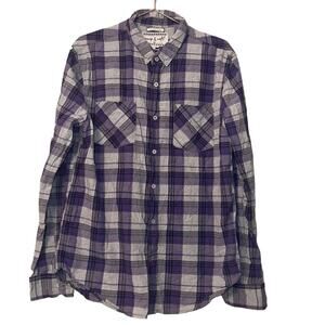 Warp and Weft Long Sleeve cotton Plaid Shirt size XL